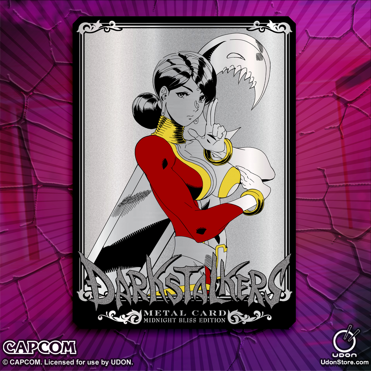 Darkstalkers Midnight Bliss Metal Card Set - Saviors Bliss – UDON Darkstalkers Midnight Bliss Metal Card Set - Saviors Bliss – UDON