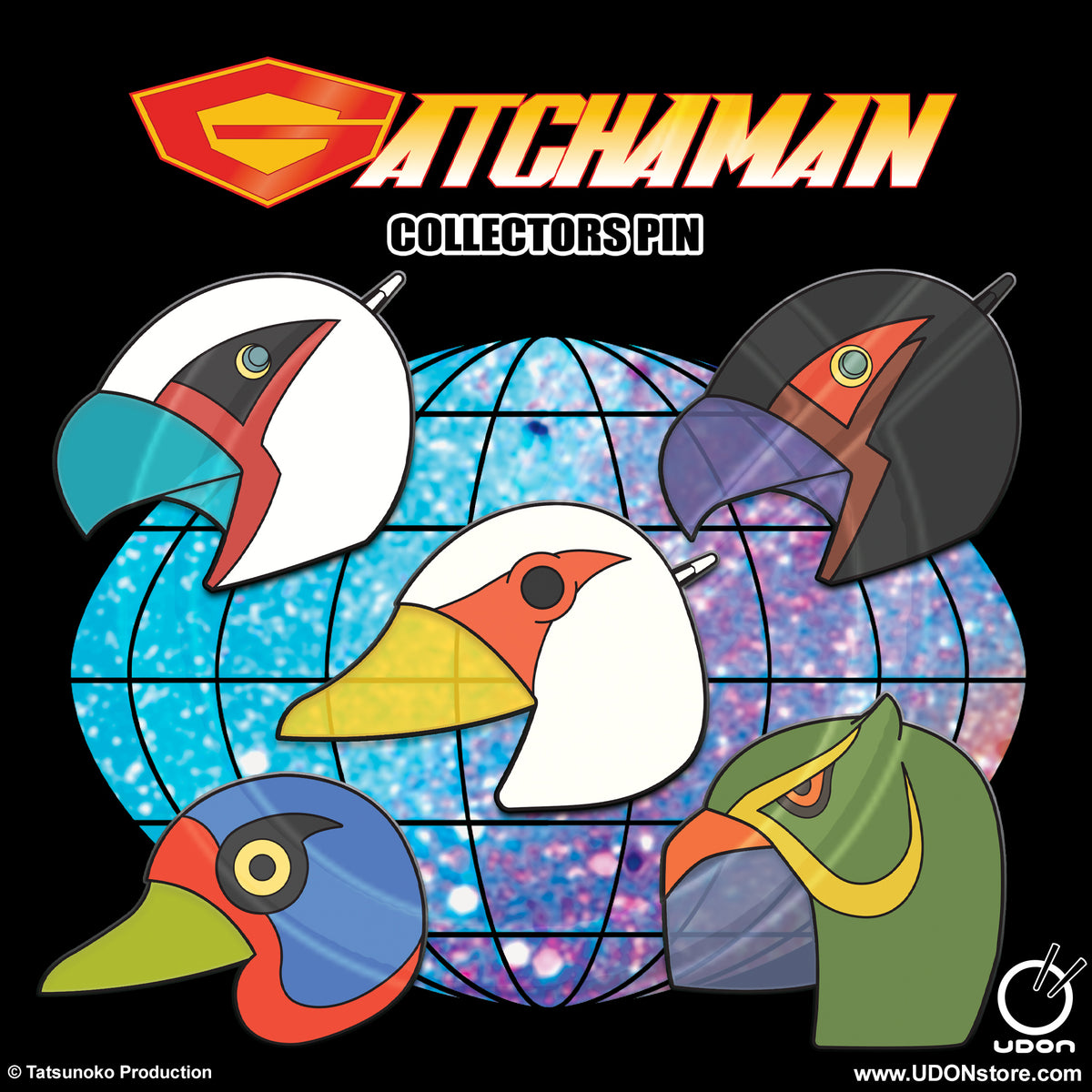 gatchaman motorcycle helmet Gatchaman Helmet Collectors Pin Series – UDON Entertainment