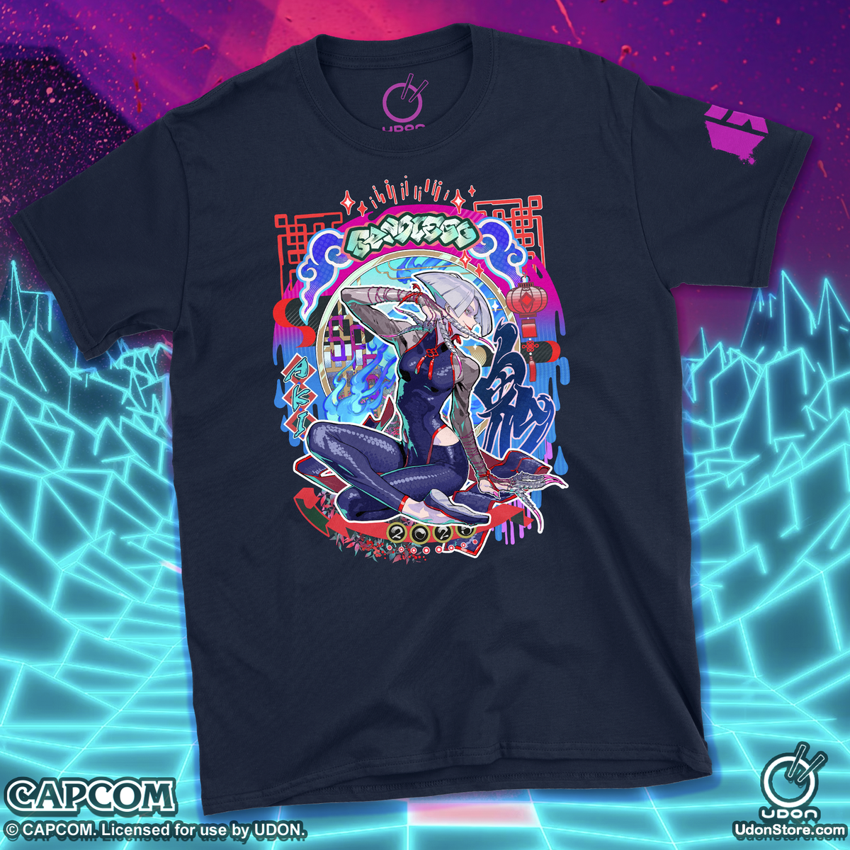 Street Fighter 6 Aki SDCC 2025 - Online Exclusive Navy Tee – UDON