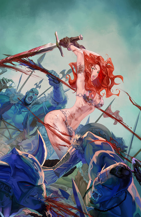 Savage Red Sonja #1 - UDON Store Exclusive Panzer Cover