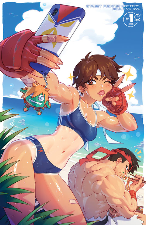 Street Fighter Masters: Akuma VS Ryu #1 - CVR X2 - Sunburned Sakura Swimsuit Online Exclusive