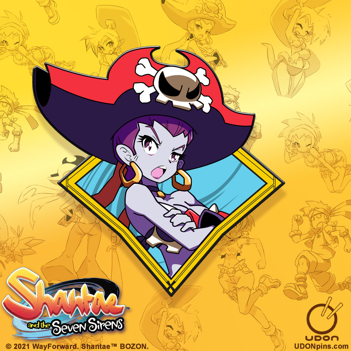 Shantae lewd fashion enamel pin