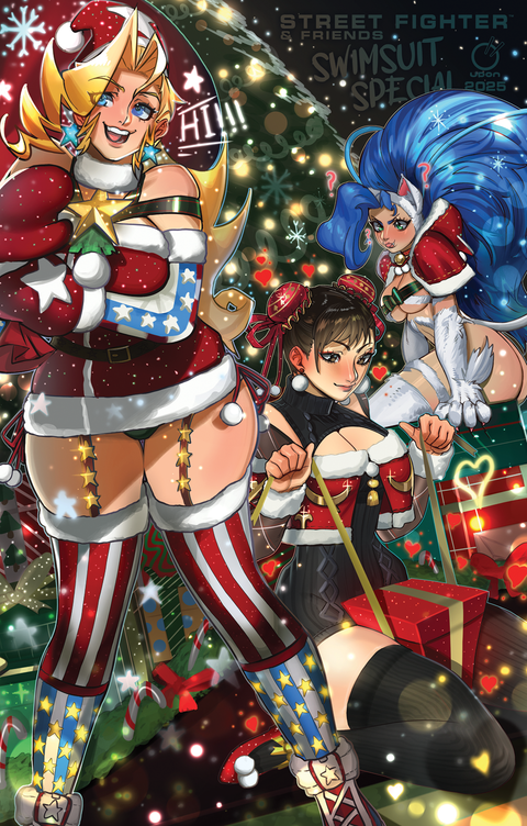 2025 Street Fighter & Friends Swimsuit Special #1  CVR XMAS - RedGray21st