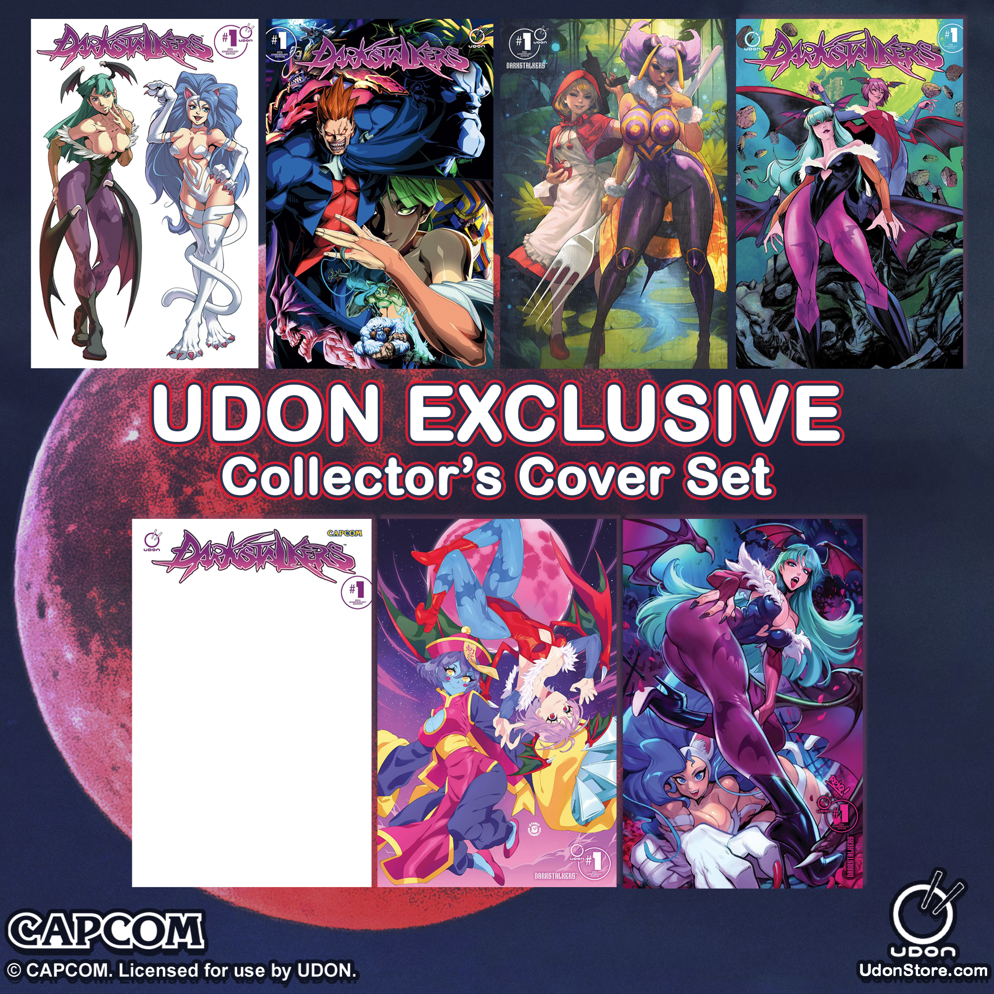 Darkstalkers #1: 20th Anniversary Edition Collector's Cover Set of