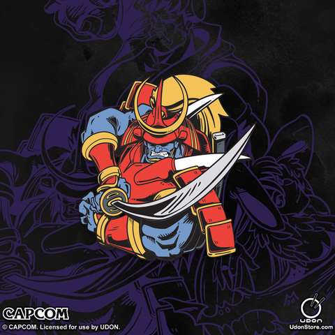 Darkstalkers Bust Pin - Bishamon