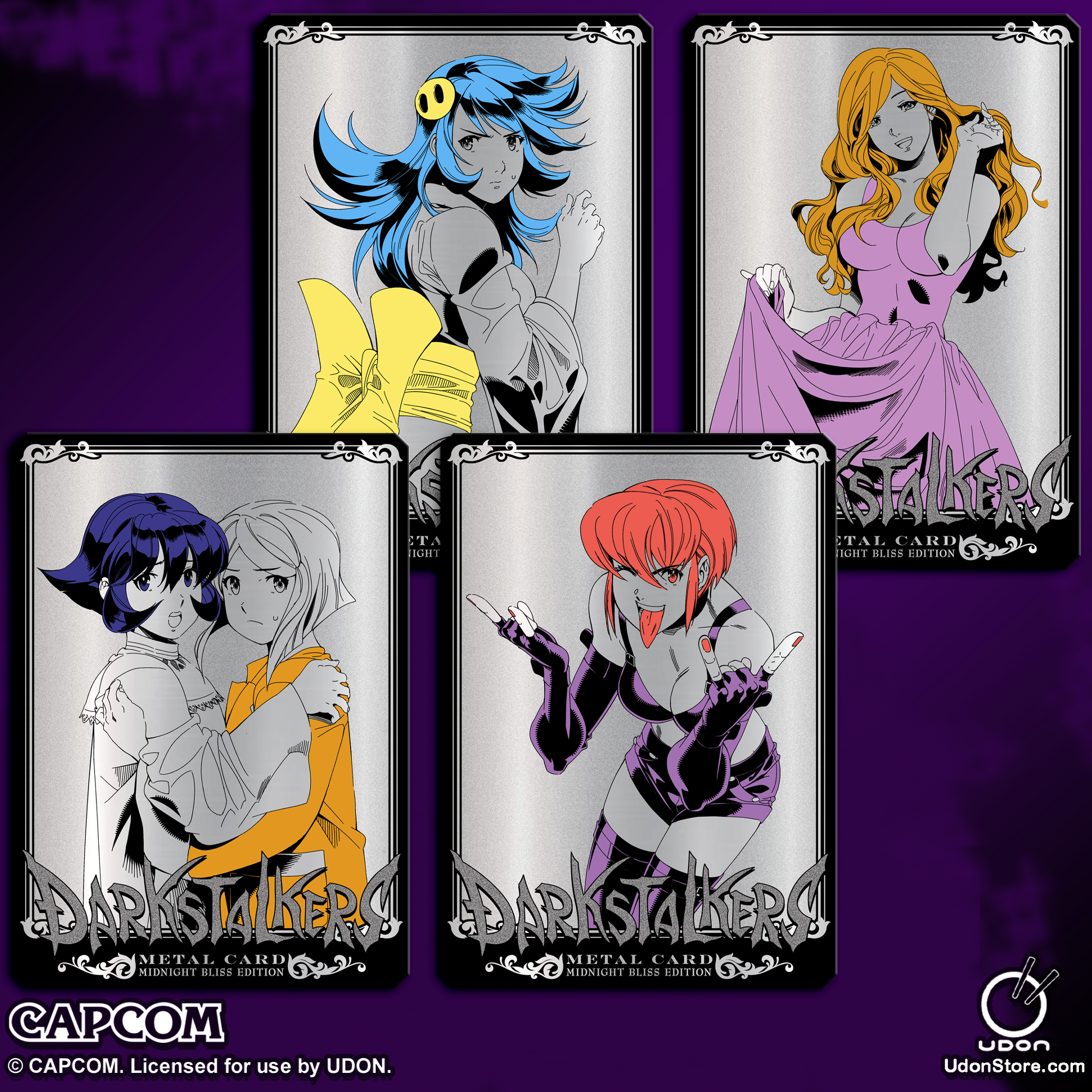 Darkstalkers Midnight Bliss Metal Card Set - Demonic Bliss – UDON