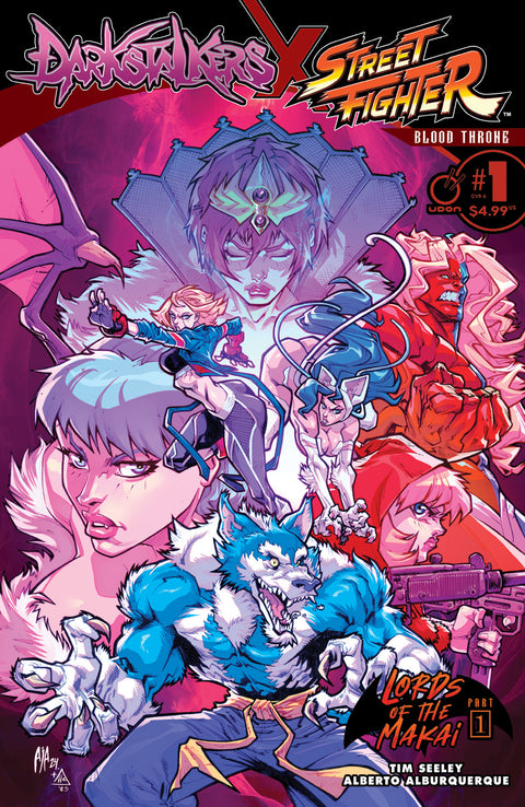 Darkstalkers X Street Fighter: Blood Throne #1 CVR A - Alberto Alburquerque