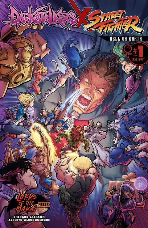 Darkstalkers X Street Fighter: Hell on Earth #1 CVR A - Alberto Alburquerque