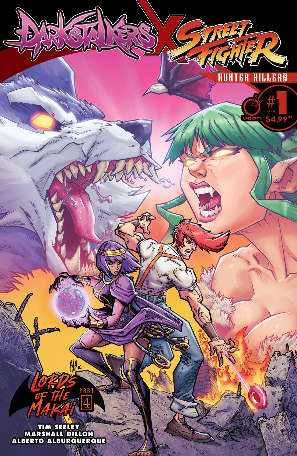 Darkstalkers X Street Fighter: Hunter Killers #1 CVR A - Alberto