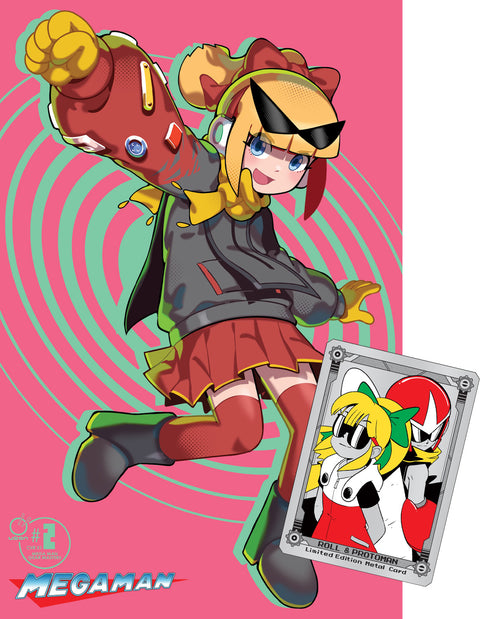 Mega Man: Gear Masters #2 CVR X1 - Roll Fashion by Keenbiscuit + Metal Card