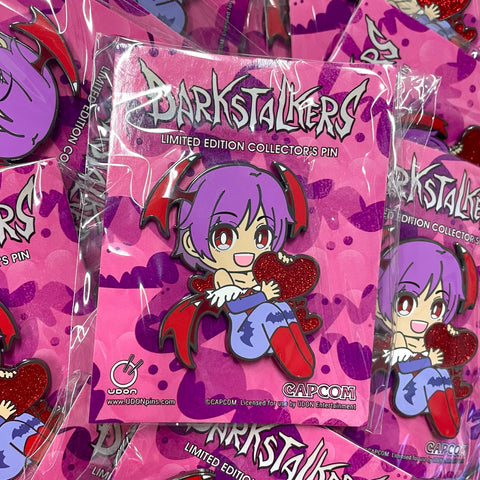 Darkstalkers Lilith Limited Edition Collector's Pin - Sparkle Heart Variant