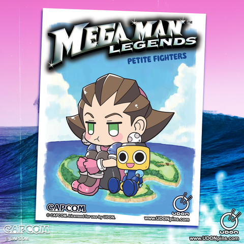 Mega Man Legends - Petite Fighter Tron Bonne & Happy Servbot Collectible Pin