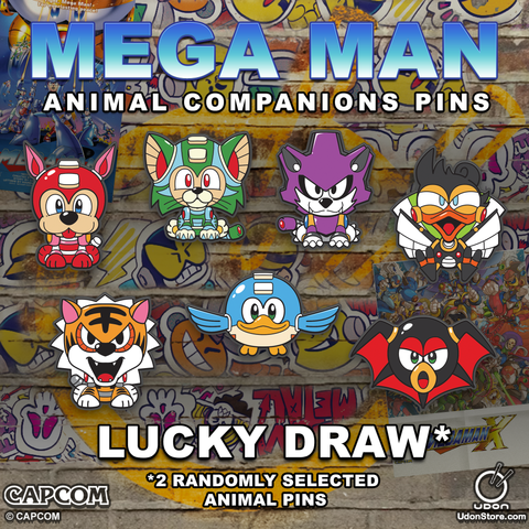 Mega Man Animal Companion Lucky Draw Pins