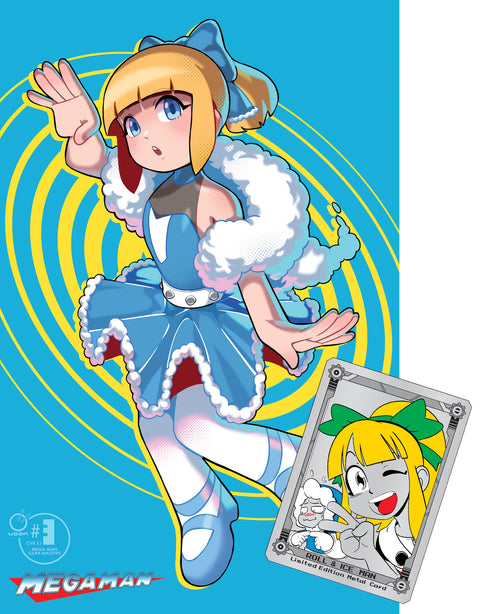 Mega Man: Gear Masters #3 CVR X1 - Roll Fashion by Keenbiscuit + Metal Card