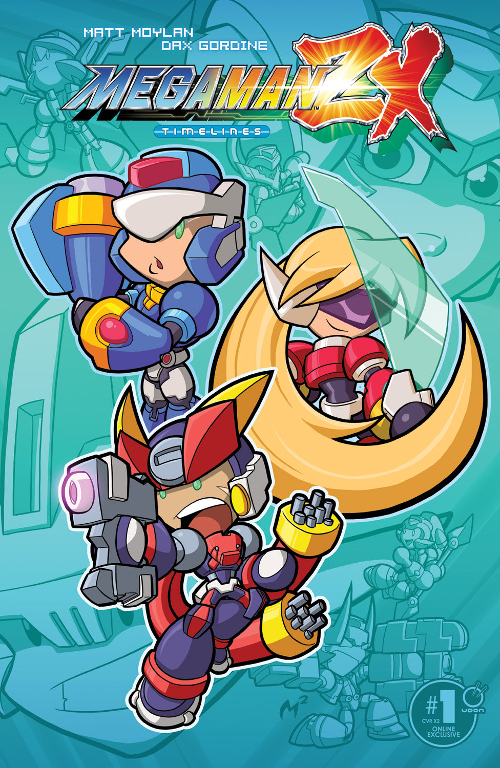 Mega Man ZX Timelines #1 CVR X2 - UDON Store Exclusive Cover by