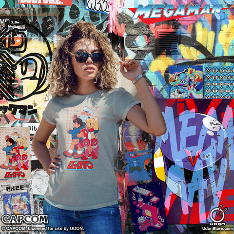 Mega Man Rock & Roll Retro Tee