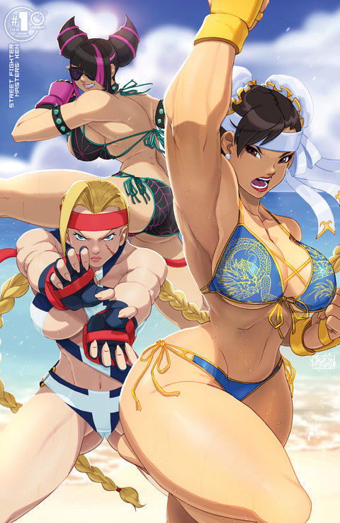 Street Fighter Masters: Ken #1 CVR X2 - Swimsuit Girls by Tovio Rogers