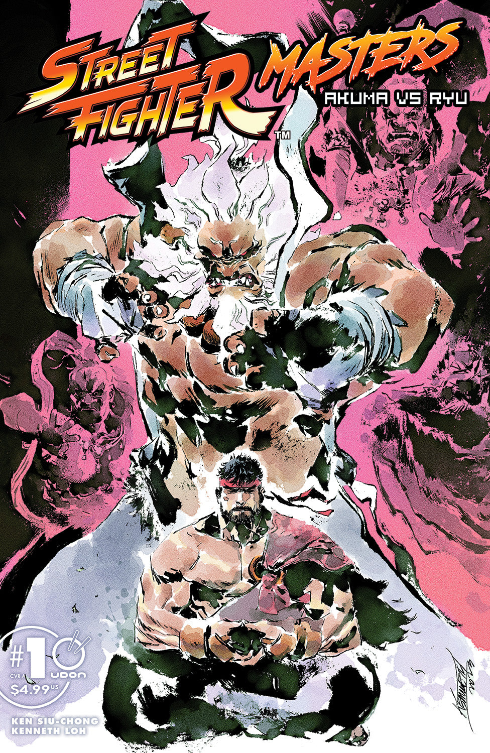 Ken Masters Vs Ryu Street Fighter Masters: Akuma VS Ryu #1 - CVR A - Kenneth Loh – UDON ...