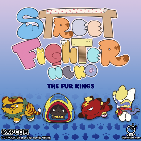 Street Fighter Neko Collectible Pin Set - Fur Kings