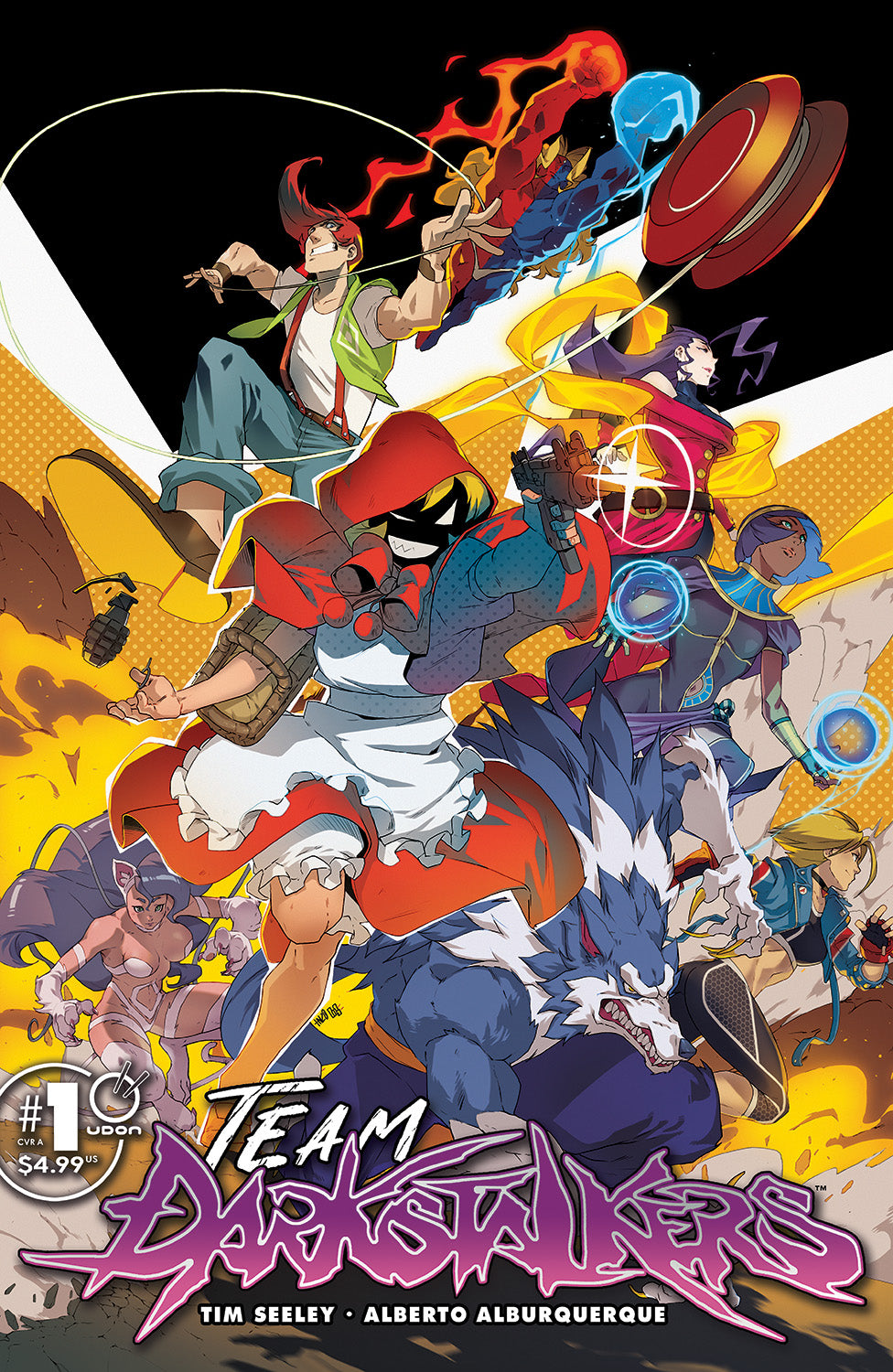 Team Darkstalkers #1 CVR A - Hanzo Steinbach – UDON Entertainment