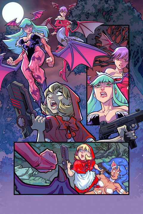 Team Darkstalkers #1 CVR D - Red Blank Sketch