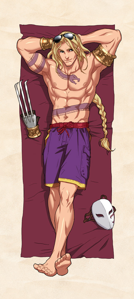 Street Fighter Beach Party Pinup - Vega Dust Jacket