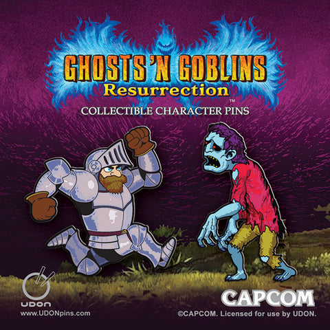 Ghosts ’N Goblins Resurrection Collectible Pin 2 Pack