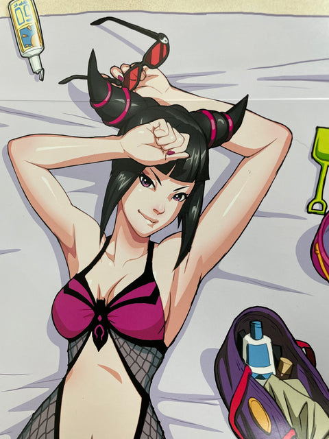 Street Fighter Beach Party Pinup - Juri Dust Jacket