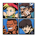 Super Street Fighter II Turbo Character Select Pins - Set of 4 New Challengers (Regular Variant)