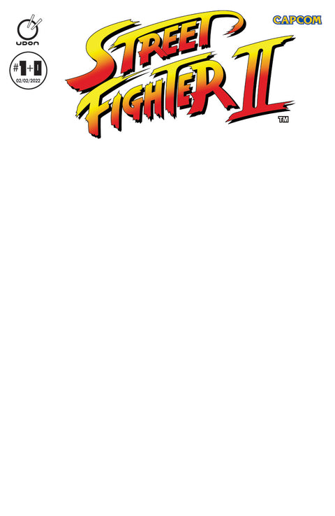 STREET FIGHTER II #1+0 BLANK SKETCH COVER - Online Exclusive